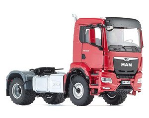 MAN TGS 18.510 4x4 BL 2車軸 トラックキャブ レッド (ミニカー)