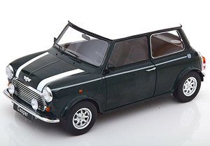 Mini Cooper 1990 darkgreen / white 左ハンドル (ミニカー)
