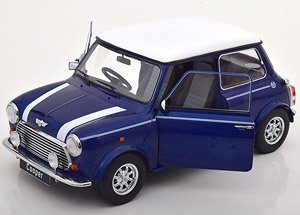 Mini Cooper 1990 Bluemetallic / White RHD (Diecast Car)
