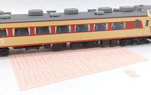16番(HO) カーテンロング (桃) オープン仕様 (60窓分) ペーパーキット (鉄道模型)