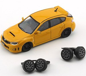 スバル インプレッサ WRX STI 2009 イエロー RHD (ミニカー)