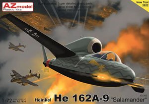 Heinkel He162A-9 `Salamander` JG.300 (Plastic model)