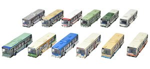 The Bus Collection Vol.32 Hino Early Non Step Bus (12 Types + Secret / Set of 12) (Model Train)