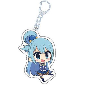 KonoSuba: God`s Blessing on this Wonderful World! Petanko Acrylic Key Ring Aqua (Anime Toy)