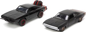 Dom`s Dodge Charger Off Road/Widebody (Black) 2-Car Set (Diecast Car)