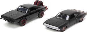 ドミニク ダッジ チャージャー オフロード/ワイドボディ (ブラック) 2台セット (ミニカー)