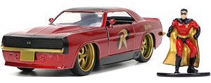 1969 Chevy Camaro (Dark Red) w/Robin (Diecast Car)