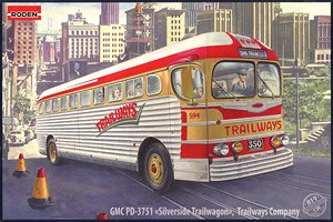 GMC PD3701 Silverside Bus `Trailways` 1950 (Plastic model)