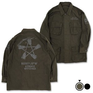501st Joint Fighter Wing Strike Witches: Road to Berlin Strike Witches Fatigue Jacket Moss L (Anime Toy)