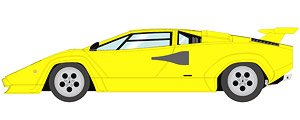 Lamborghini Countach LP5000S 1982 with Rear wing イエロー (ミニカー)