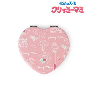 Creamy Mami, the Magic Angel Motif Pattern Heart Type Folding Miror (Anime Toy)