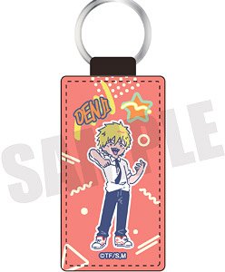 [Chainsaw Man] Retro Pop Leather Key Ring A Denji (Anime Toy)