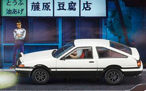 Toyota SPRINTER TRUENO GT APEX AE86 / 頭文字D VS中里毅 藤原拓海ドライバーフィギュア付き (ミニカー)