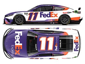 Denny Hamlin 2023 Fedex Express Toyota Camry NASCAR 2023 (Hood Open Series) (Diecast Car)