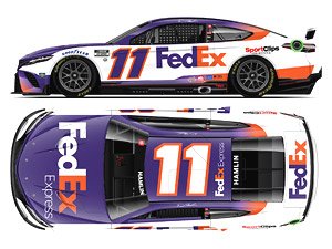 Denny Hamlin 2023 Fedex Express Toyota Camry NASCAR 2023 (Color Chrome Series) (Diecast Car)