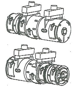 16番(HO) 旧型国電用MG (DM28) (鉄道模型)