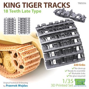 King Tiger Tracks 18 Teeth Late Type (Plastic model)