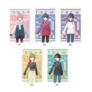 [Laid-Back Camp] Satin Sticker 01 Vol.1 Box A (Set of 5) (Anime Toy)
