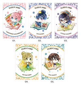 [Laid-Back Camp] Chara-deru Art Satin Sticker 01 Vol.1 Box B (Set of 5) (Anime Toy)
