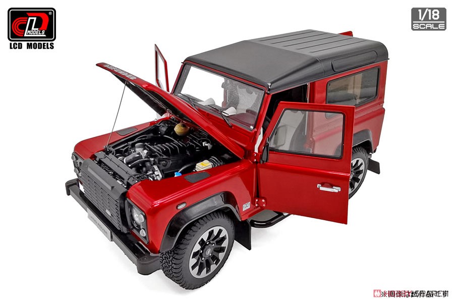 Land Rover Defender 90 works V8 70th Edition (2018) レッド (ミニカー) 商品画像2