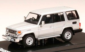 Toyota Land Cruiser 70 ZX 4door `1994 Bluish Silver Metallic (Diecast Car)