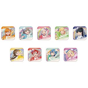 ラブライブ！スーパースター!! キラキラスクエア缶バッジ`未来の音が聴こえる` (12個セット) (キャラクターグッズ)