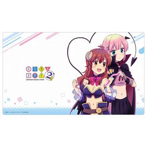 [The Demon Girl Next Door 2-Chome] Rubber Mat (Yuko Yoshida & Momo Chiyoda / Pokkin Ice) (Card Supplies)