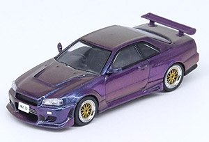 Nissan Skyline R34 GTT Magic Purple Interntional MotorXpo Hong Kong 2022 Exclusive (Diecast Car)