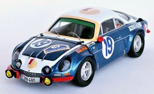アルピーヌ・ルノー A110 1972年アクロポリスラリー 8位 #19 `Siroco`/Miltos Andriopoulos (ミニカー)