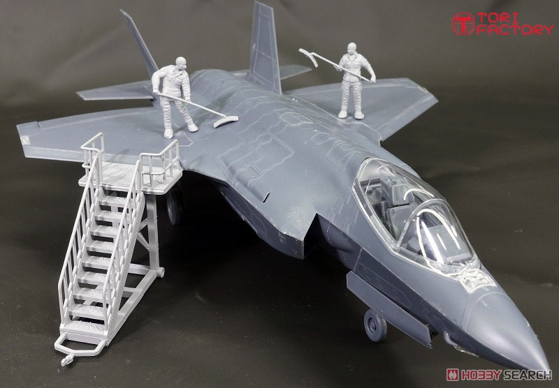 現用 アメリカ空軍F-35クリーニングクルーセット2&階段セット (プラモデル) その他の画像14
