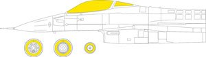 F-16C ブロック25/42 「Tフェース」両面塗装マスクシール (キネティック用) (プラモデル)