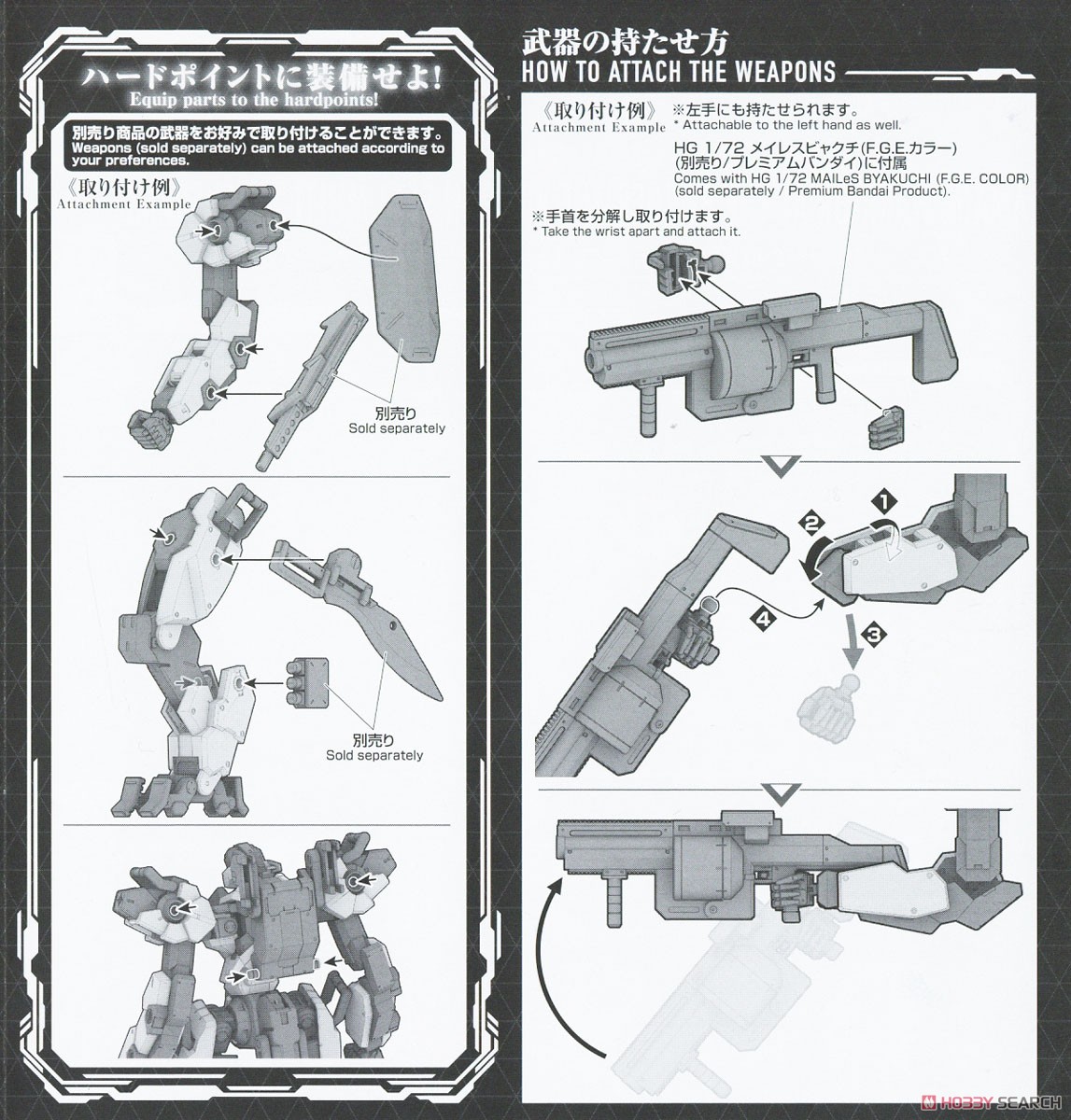 境界戦機ウェポンセット4 マルチジョイントフレーム (HG) (プラモデル) 設計図6 モーダル