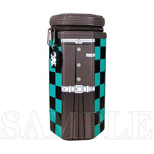 Demon Slayer: Kimetsu no Yaiba Kimono Pattern Rokkaku Pouch Tanjiro Kamado (Anime Toy)