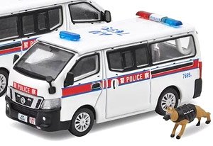 Nissan NV350 HK Police Van with PDU Dog (EUNTS69) (ミニカー)