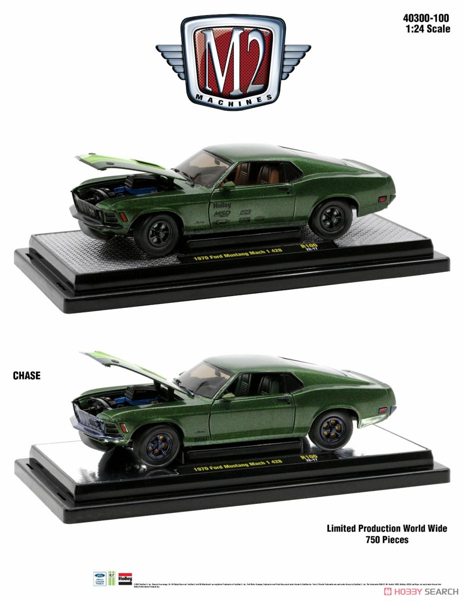 1970 Ford Mustang Mach 1 428 - Gloss Green Metallic (Diecast Car) Other picture2