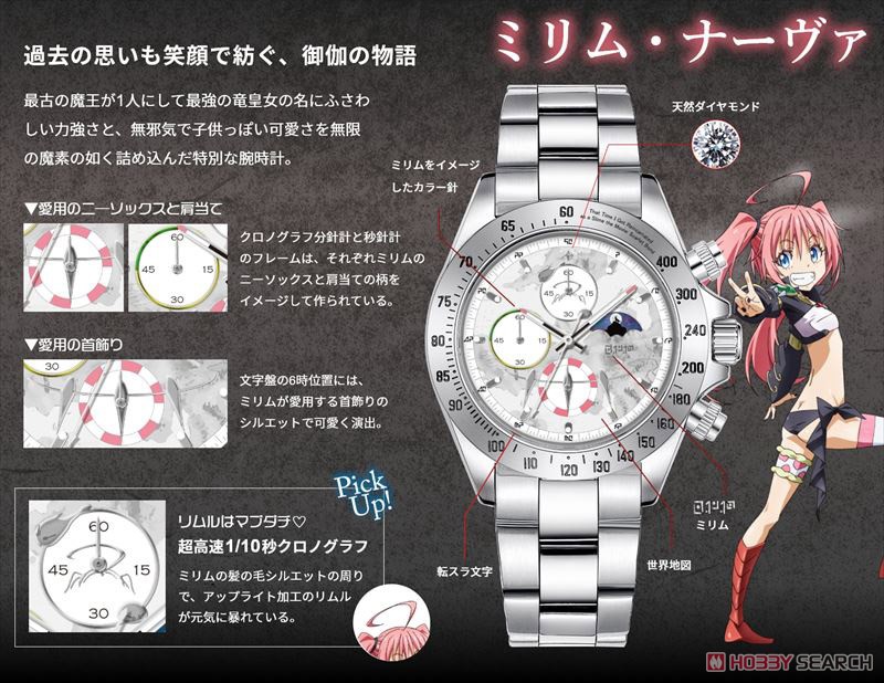 [That Time I Got Reincarnated as a Slime the Movie: Scarlet Bond] Chronograph Watch Milim Silhouette (Anime Toy) Other picture7