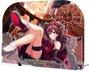 The Idolm@ster Cinderella Girls Big Acrylic Table Clock Shiki Ichinose Invitation Dive+ Ver. (Anime Toy)