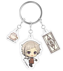 文豪ストレイドッグス 3連アクリルキーホルダー 純文豪喫茶ver. 中島敦 (キャラクターグッズ)