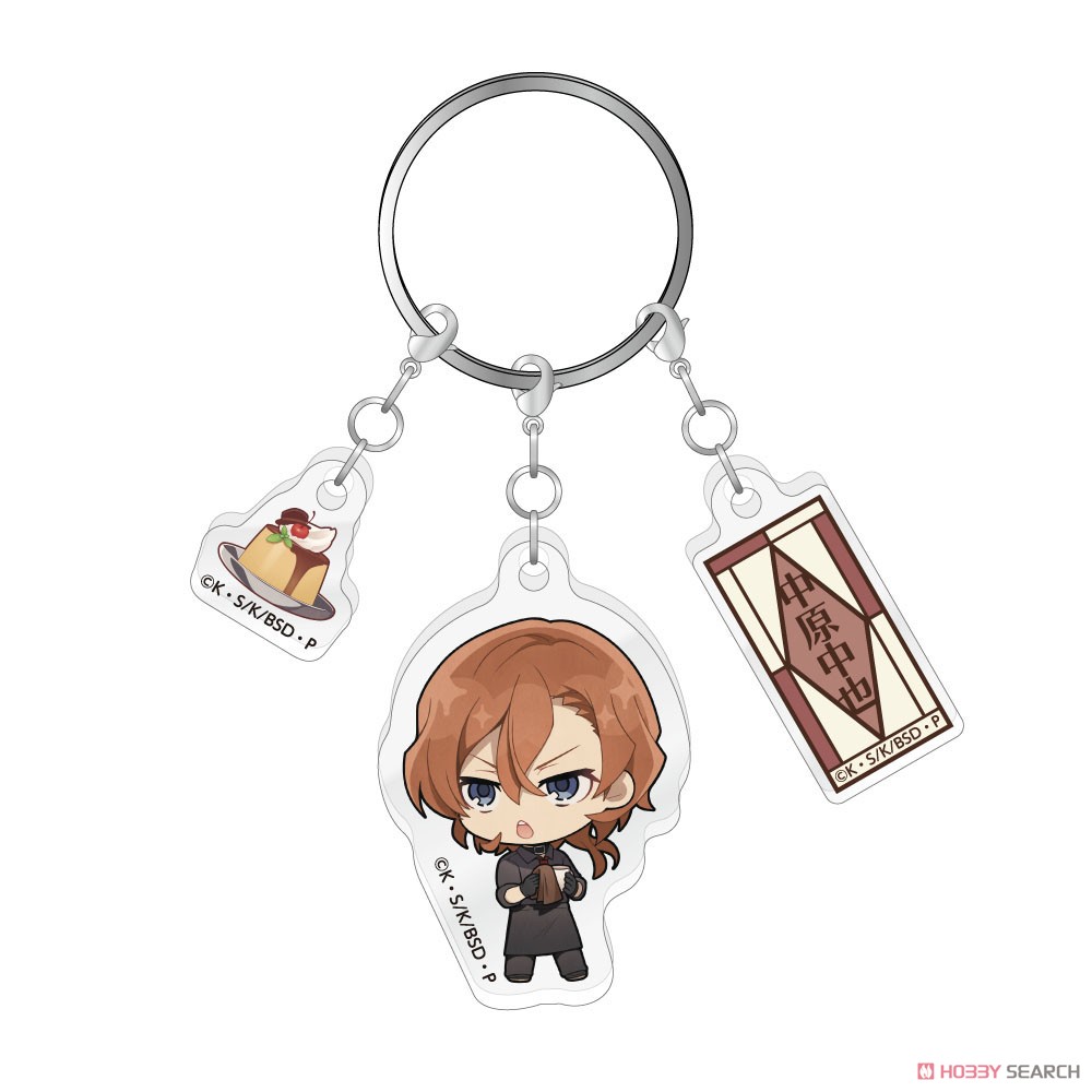 文豪ストレイドッグス 3連アクリルキーホルダー 純文豪喫茶ver. 中原中也 (キャラクターグッズ) 商品画像1