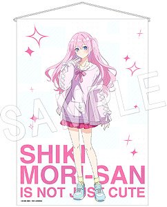 Miss Shikimori is Not Just Cute B2 Tapestry Shikimori-san (Pink) (Anime Toy)