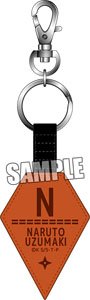 Naruto: Shippuden Synthetic Leather Key Ring [Naruto Uzumaki] (Anime Toy)