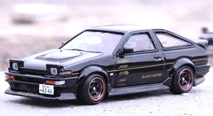 Toyota Sprinter Trueno AE86 Black Limited Tuned by `TEC-ART`S`@Trackerz Fest Malaysia Exclusive (Diecast Car)