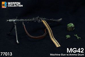 WW.II ドイツ軍 MG42 機関銃 ドラム弾倉付属 (完成品AFV)