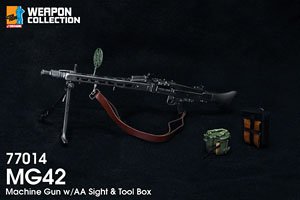 WW.II ドイツ軍 MG42 機関銃 対空照準&ツールボックス付属 (完成品AFV)