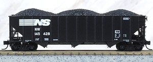 108 00 271 (N) 100-ton 3-Bay Open Hopper, Rib Sides NORFOLK SOUTHERN RD# NS 145428 (Model Train)