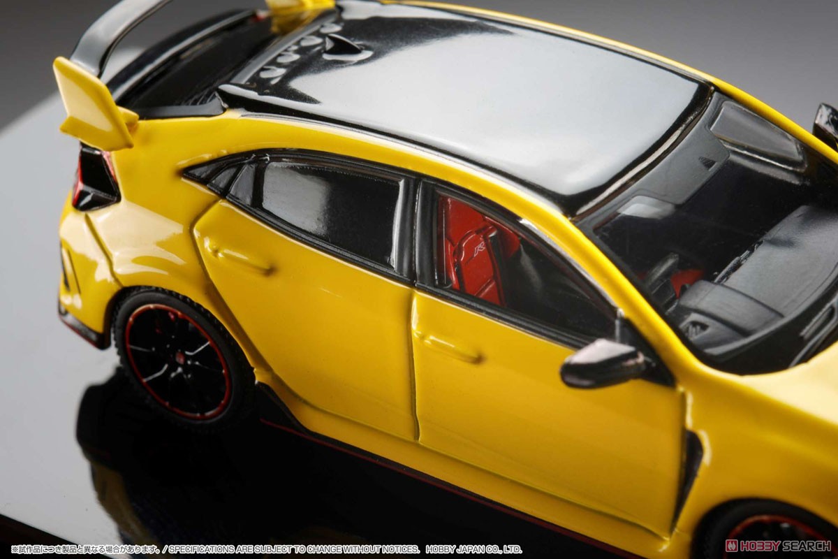 ホンダ シビック Type R リミテッドエディション (FK8) 2020 エンジンディスプレイモデル付 サンライトイエローII (ミニカー) 商品画像11