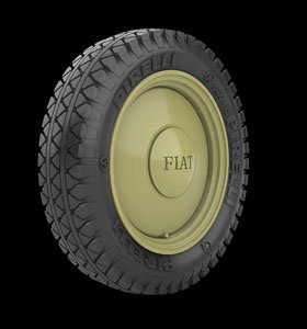 Fiat 508 Road Wheels (Commercial) (Plastic model)