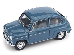 Fiat 600 D Hardtop 1960 Blue (Diecast Car)