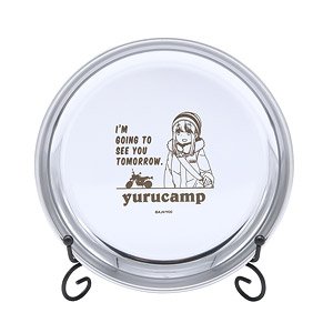 Laid-Back Camp Bosom Buddy Camp Stainless Plate Ayano (Anime Toy)