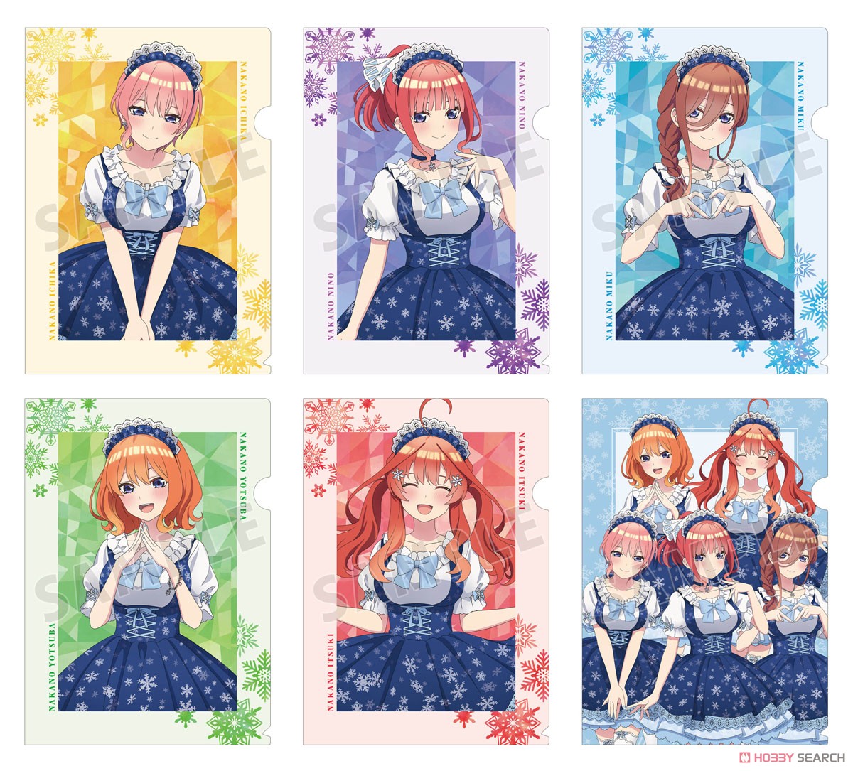 映画『五等分の花嫁』 描き下ろしイラスト 中野四葉 スノーメイドver. クリアファイル (キャラクターグッズ) その他の画像1